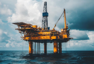 Projeto de plataforma petrolífera em Macaé RJ